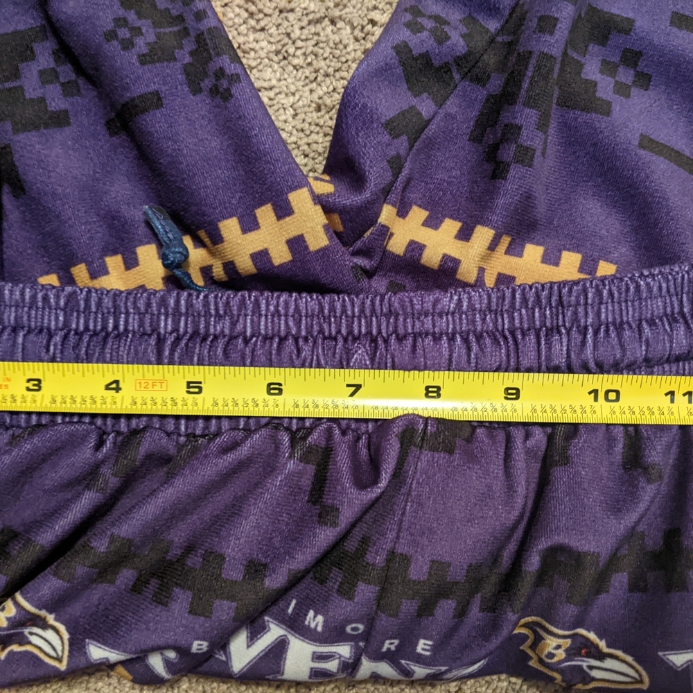 Unisex Baltimore Ravens Flannel Pajamas Size XL - Picture 11 of 14